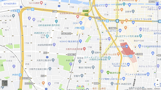 難波店地図