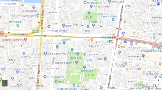 谷町九丁目店地図