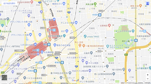 梅田店地図